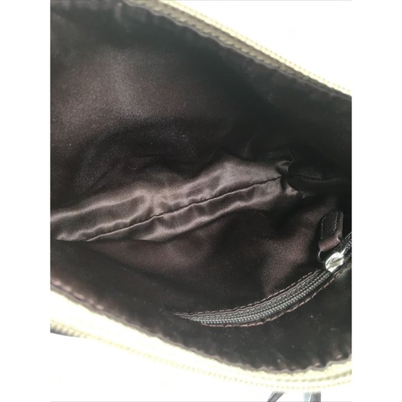 Coach Small Beige Signature Print Shoulder Bag - Picture 3 of 12